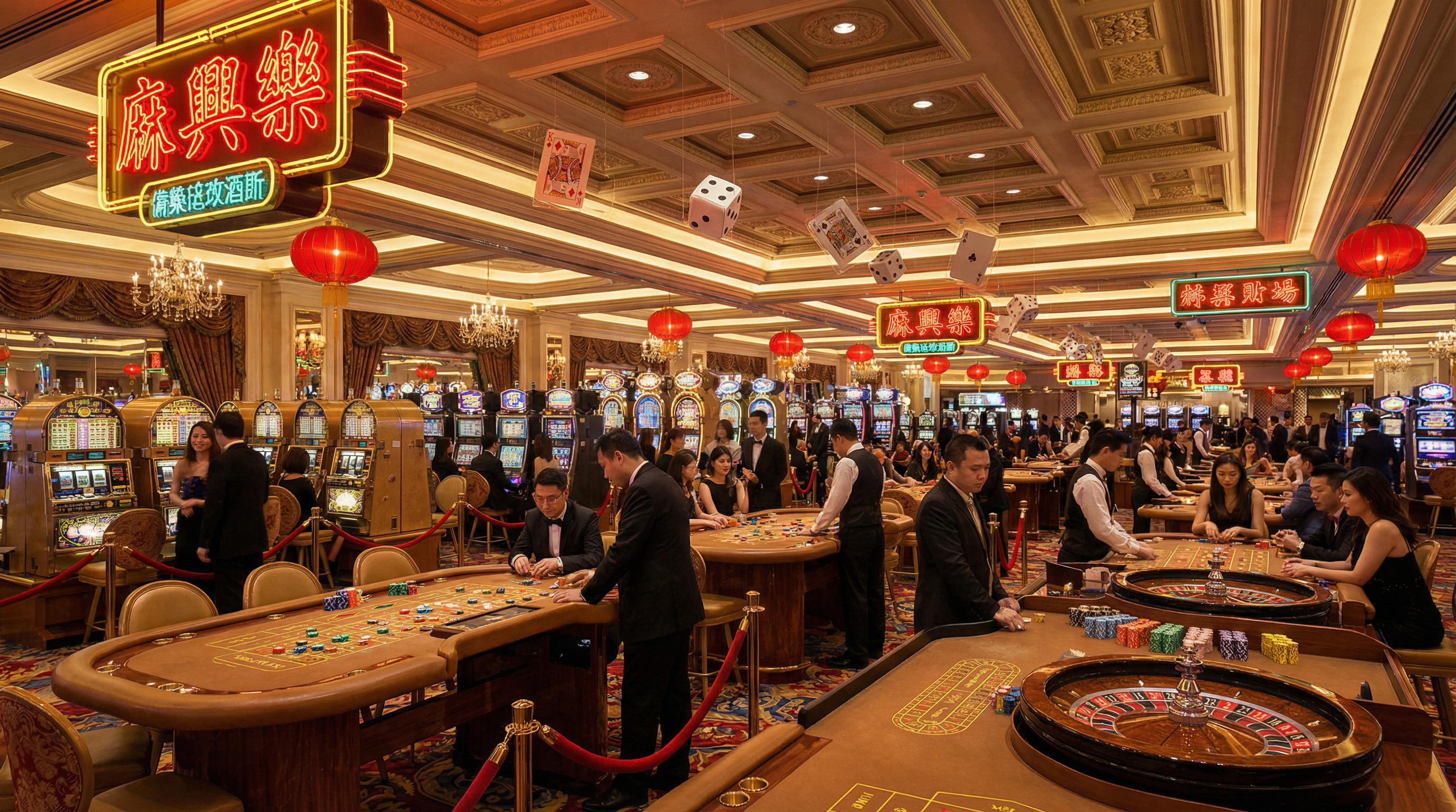 伟德国际豪华赌场大厅展示百家乐轮盘德州扑克游戏